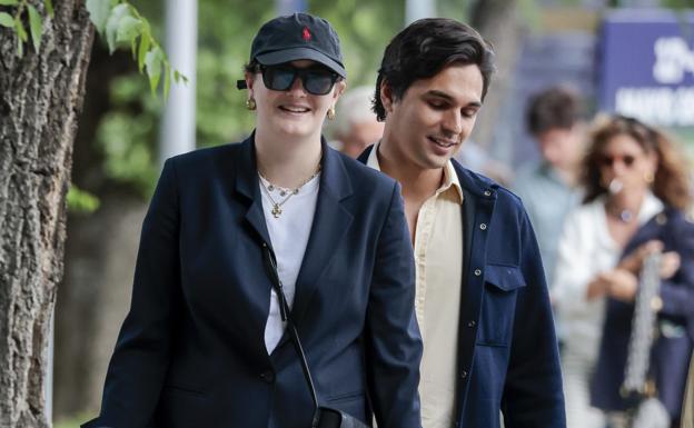 Victoria de Hohenlohe y su marido, en el Club de Campo de Madrid. 