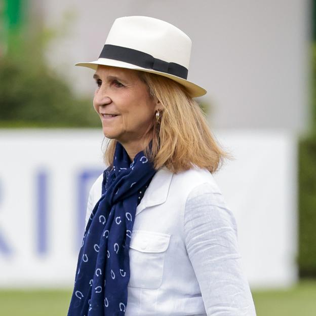 La infanta Elena en el Club de Campo de Madrid. 