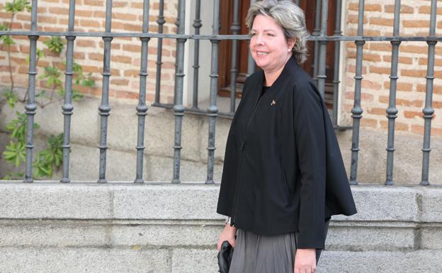 Simoneta Gómez-Acebo, durante el funeral de su hermano pequeño, Fernando. 