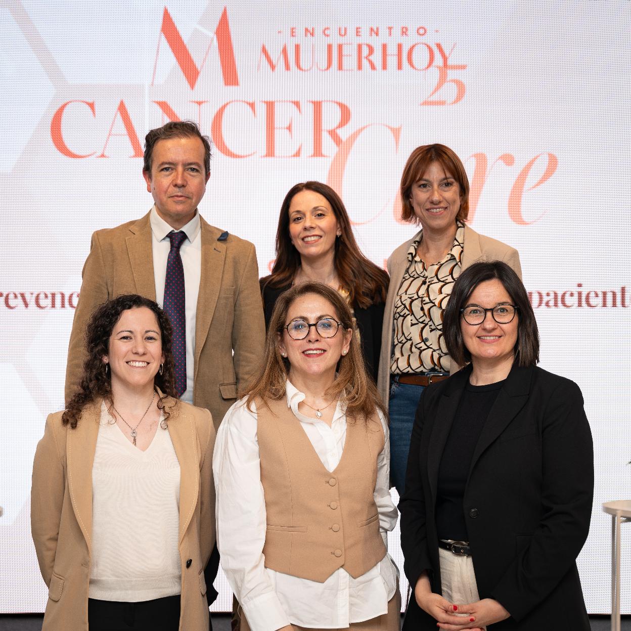 Alberto Conde Taboada, Valeria Moriconi, Vanesa Jorge, Nora García Pelluz, Pilar López Criado y Ainara Soria tomaron parte en el encuentro Mujerhoy Carncer Care 2024./