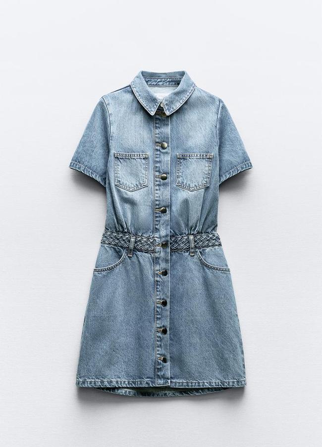 Vestido Z1975 camisero mini de Zara (39,95€)