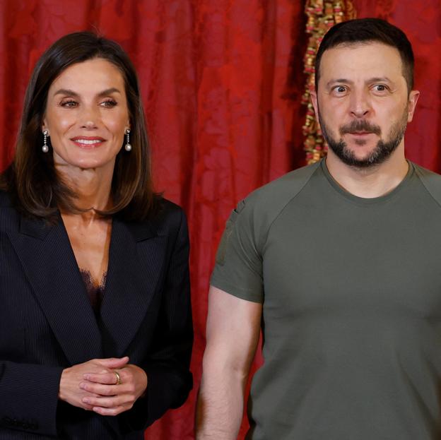 Letizia y Volodímir Zelensky