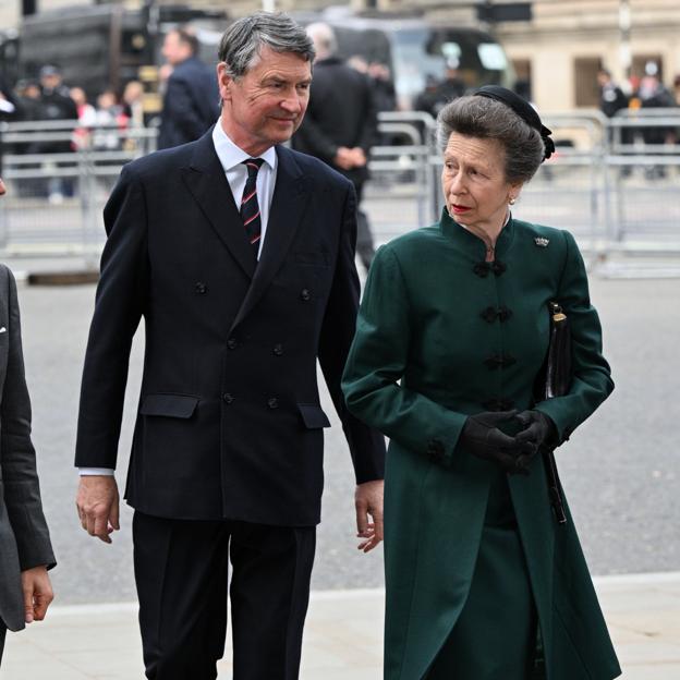 La princesa Ana y su marido, el vicealmirante sir Tim Laurence. 