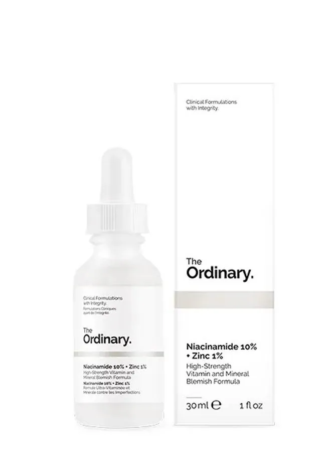 The Ordinary Niacinamide 10% + Zinc 1%.