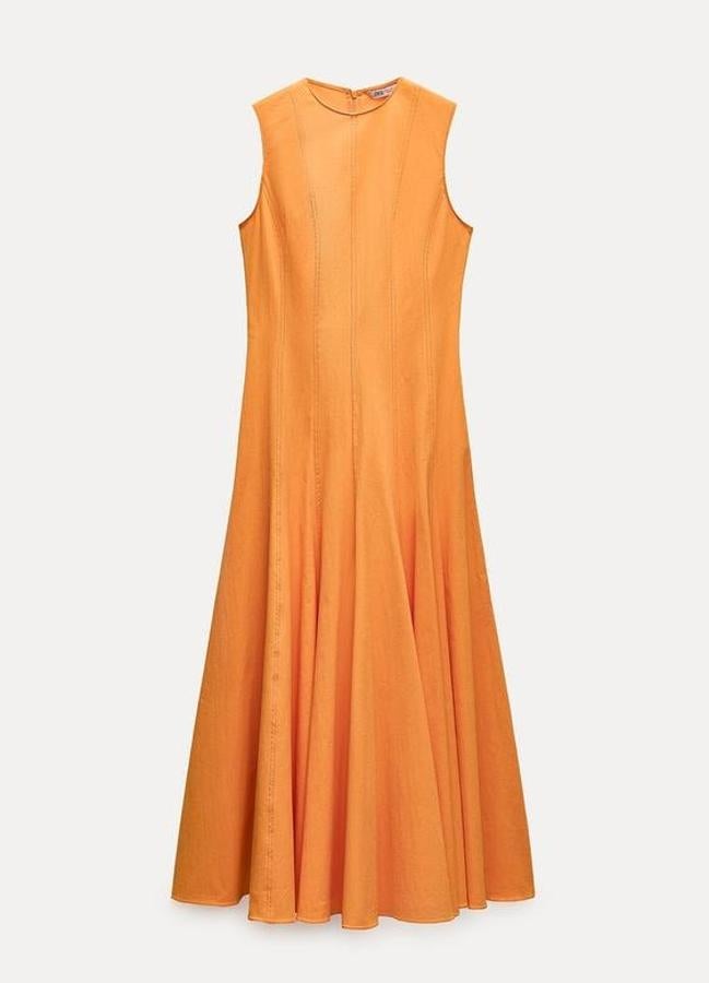 El vestido naranja de Zara.