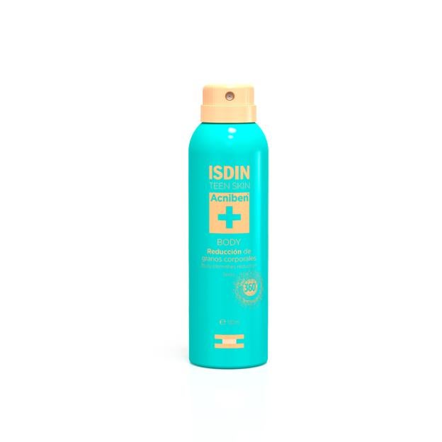 Spray para tratar el acné en la espalda de ISDIN.