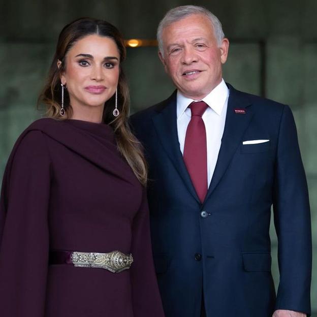 La reina Rania y Abdalá II de Jordania.