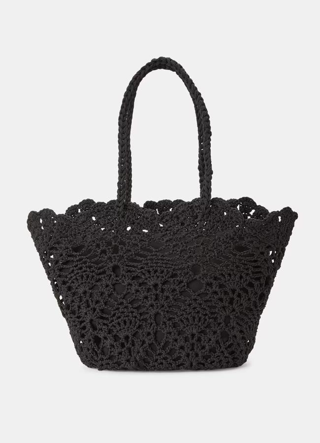 Bolso negro shopper de Énfasis.