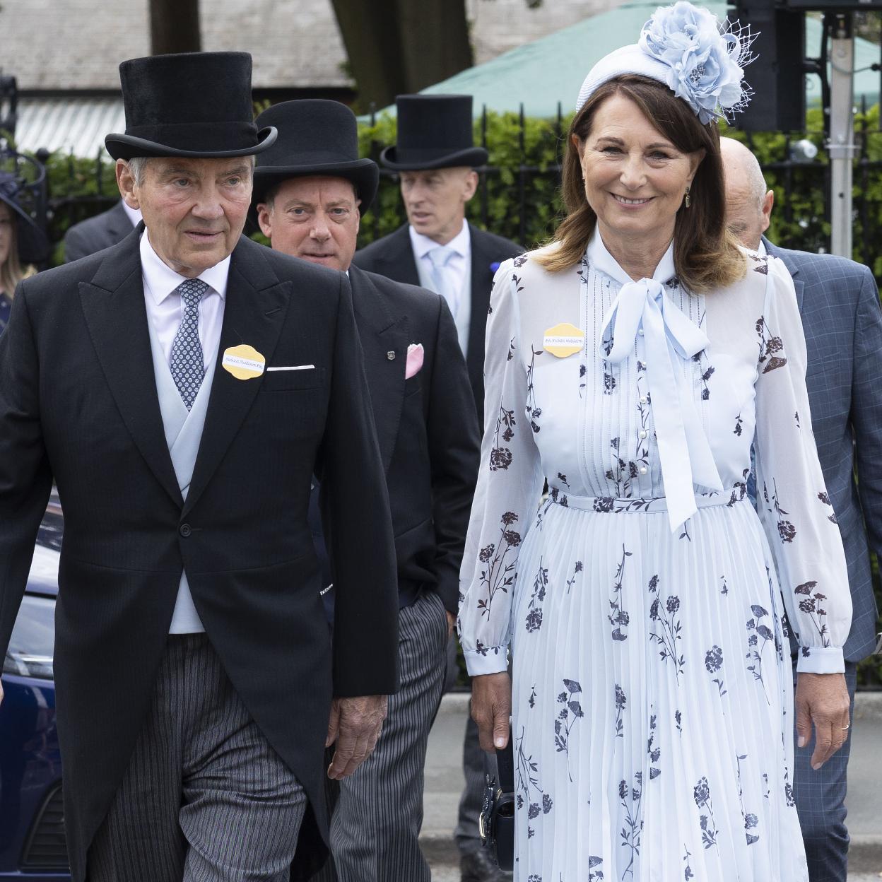 Michael y Carole Middleton, padres de la princesa de Gales en Ascot. /gtres