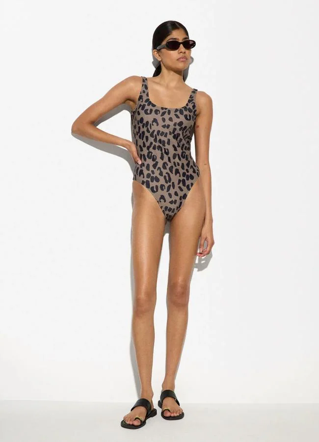 Parfois leopard print swimsuit.