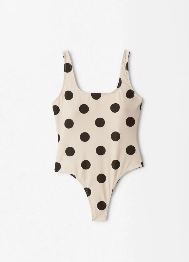 Polka dot print swimsuit from Parfois.