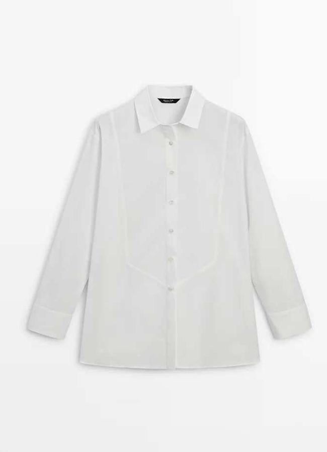 Camisa popelín algodón de Massimo Dutti (29,95€)