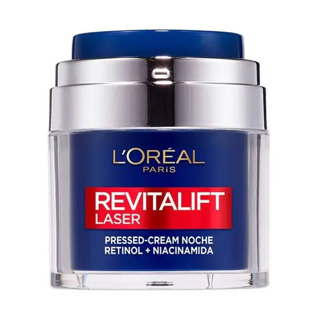 Revitalift Laser Pressed-Cream Noche de L'Oréal. Precio: 17,99 euros