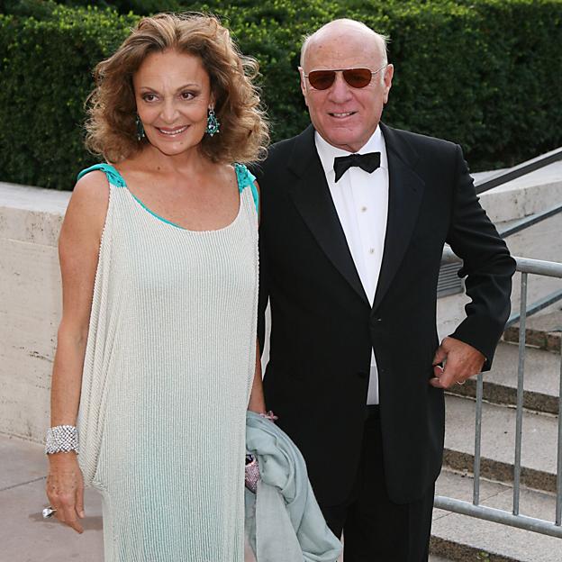 Diane von Fürstenberg, con su actual marido, Barry Diller, expresidente de Paramount Pictures. 