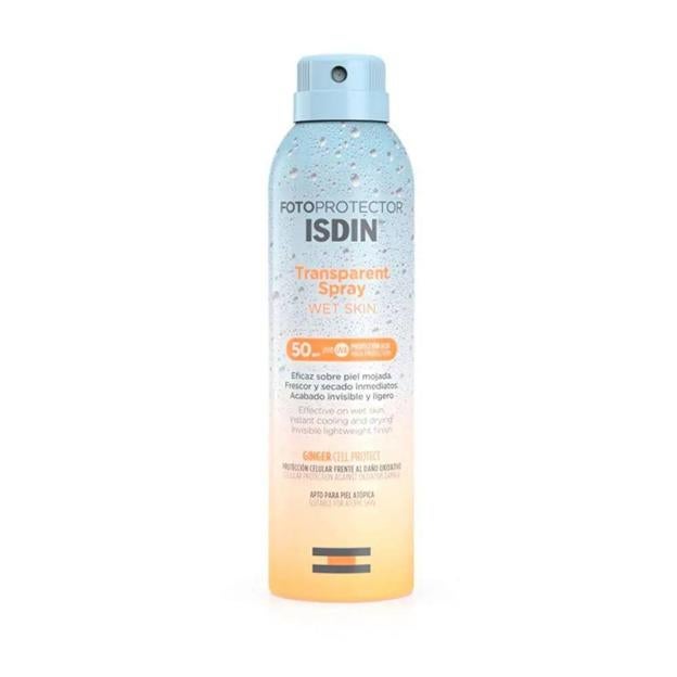 Wet Skin Transparent Spray SPF50 de Isdin