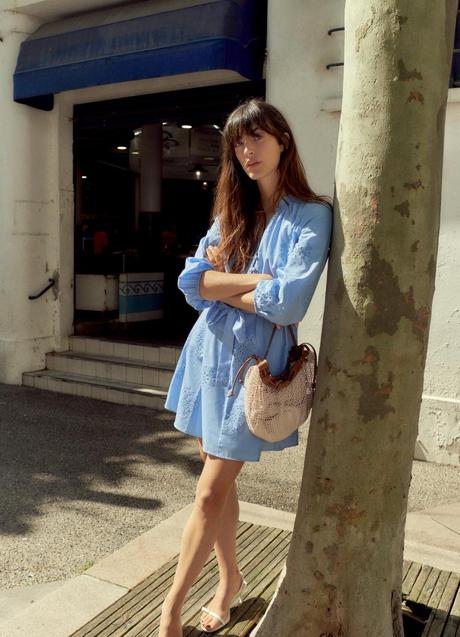 Vestido con bordados de Zara (29,99 euros)