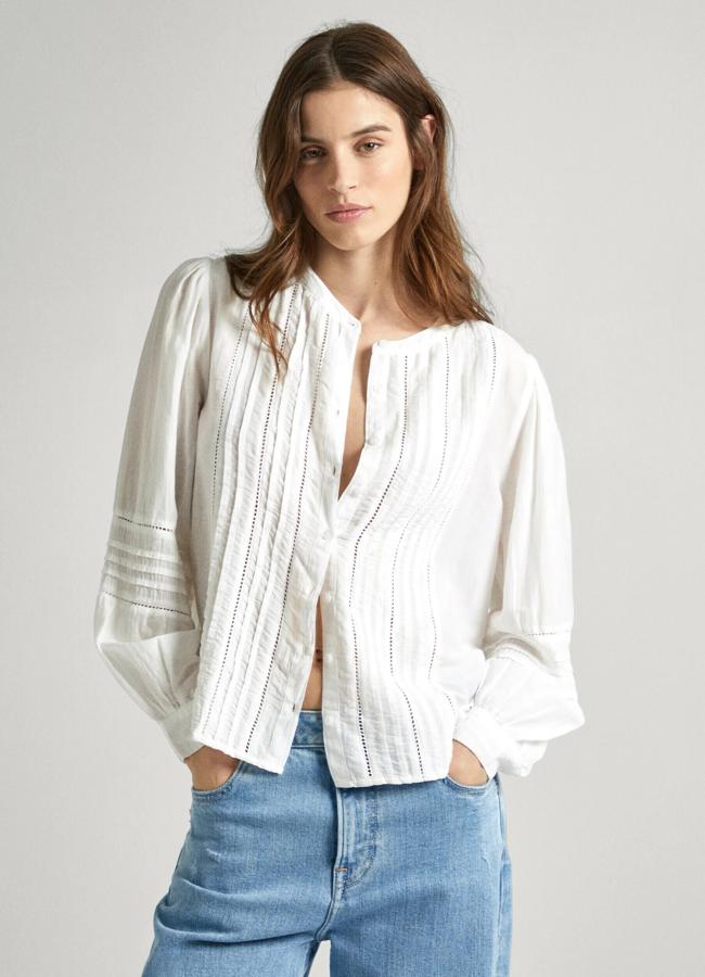 Blusa blanca de Pepe Jeans, 41,49 euros.