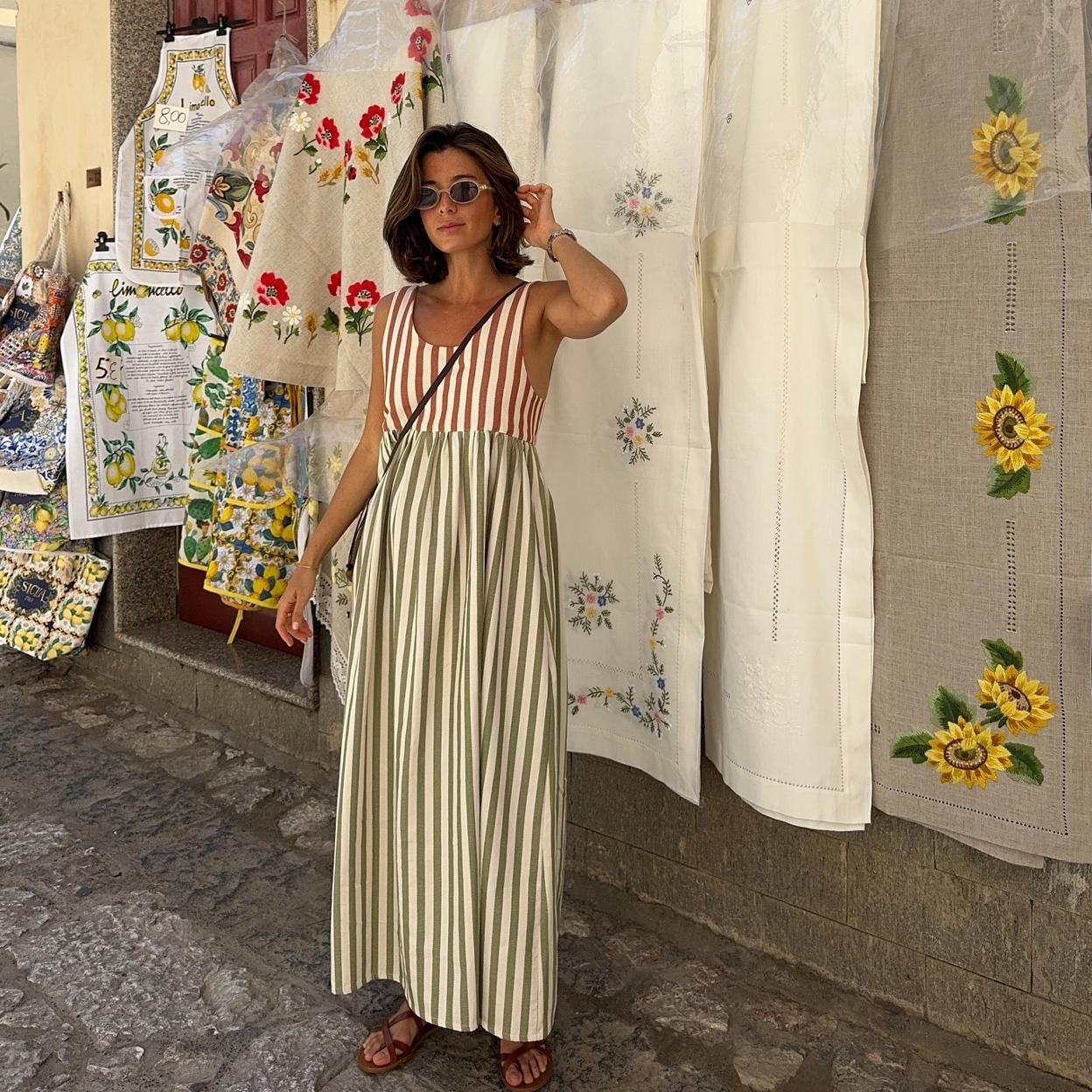 Estos son los vestidos túnica o caftanes más cómodos de la temporada./@mariahernandezc