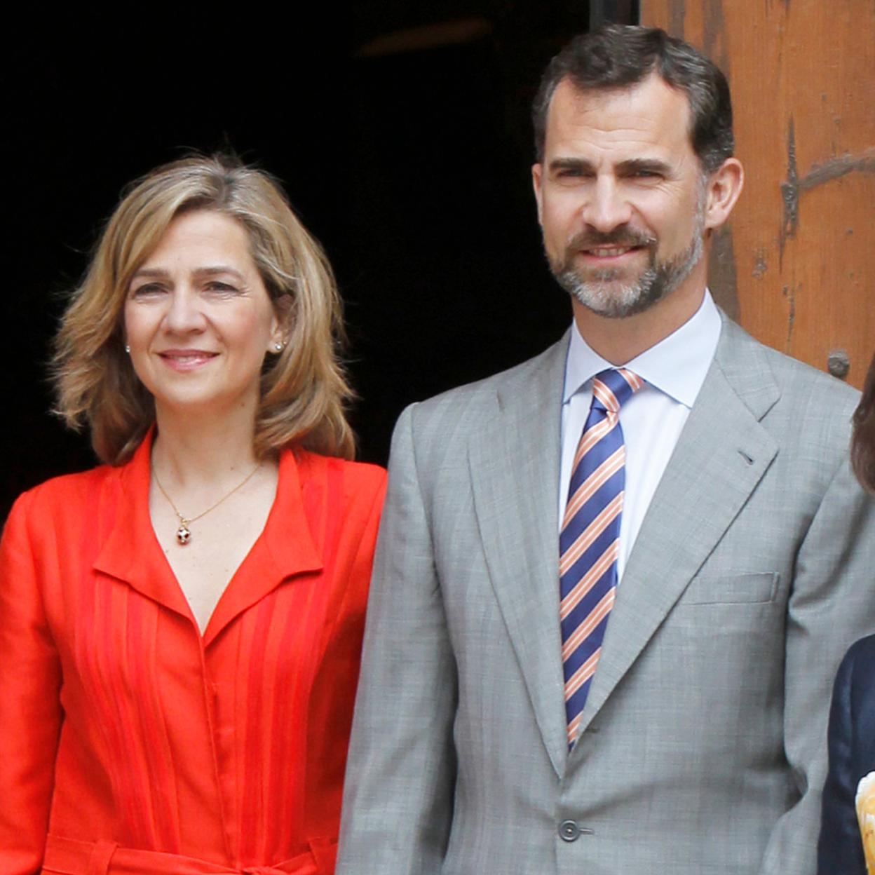 La infanta Cristina junto a su hermano, el rey Felipe VI. /GTRES