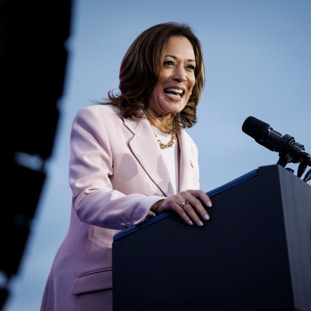 La candidata a la presidencia de Estados Unidos Kamala Harris. 