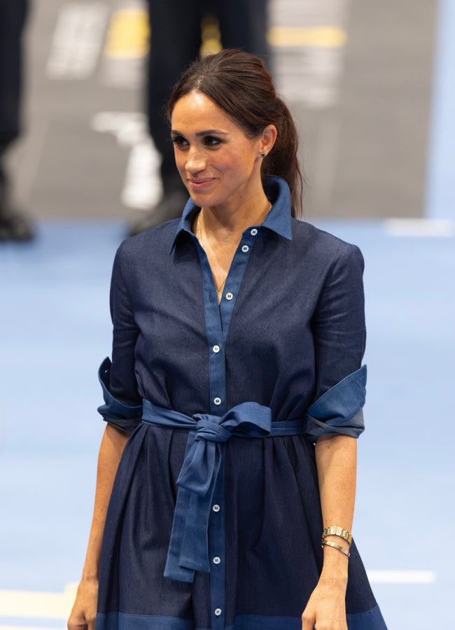 Meghan Markle, duquesa de Sussex, con pulsera y reloj de Cartier. 