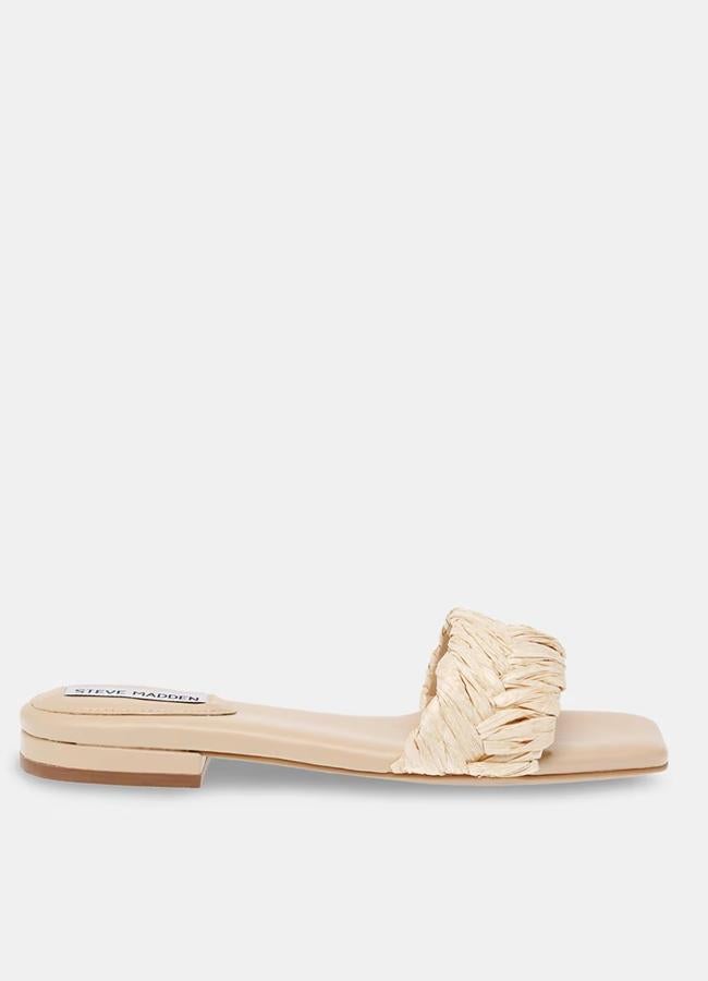 Sandalia de pala beige de Steve Madden, 62,95 euros.