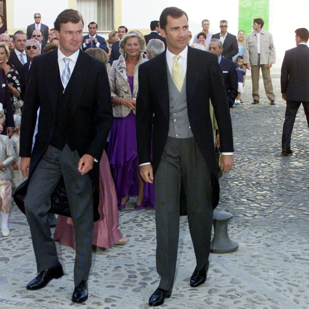 Felipe VI, entonces príncipe de Asturias, actuó como testigo en la boda de Sol Bohórquez Domecq.