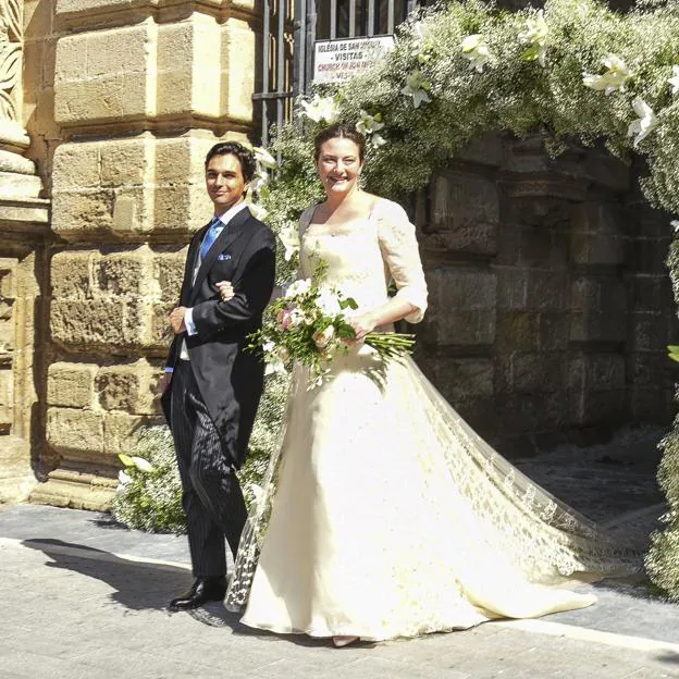 La duquesa de Medinaceli, el día de su boda. 