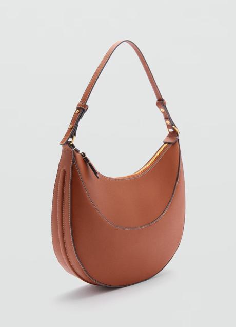 Bolso marrón de Mango (39,99 euros)