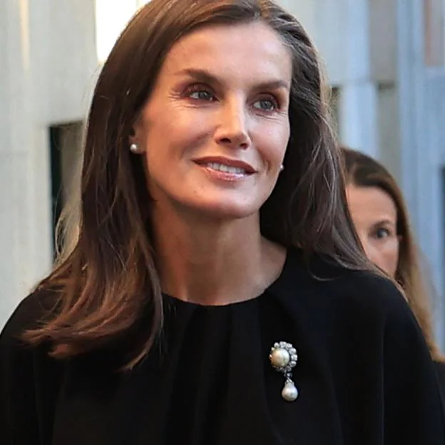 Doña Letizia en el funeral de Alejandro Fernández de Araoz. 