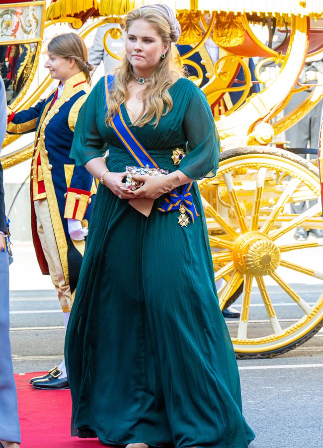 Amalia de Holanda en su debut en el Prinsjesdag en 2022. FOTO: GTRES.