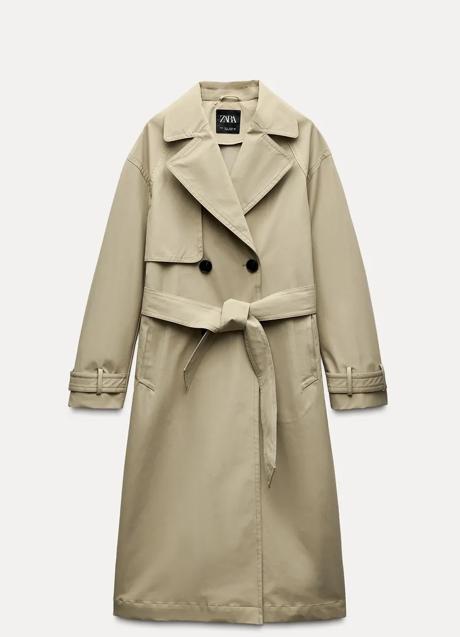 Chaqueta tipo trench de Zara (59,99 euros)