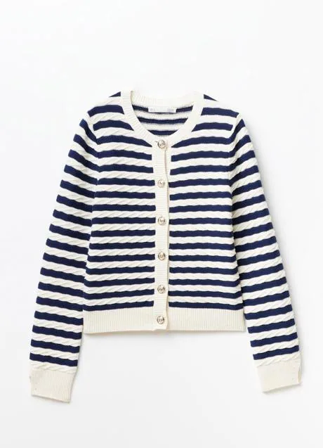 Chaqueta de rayas de Mango (29,99 euros)