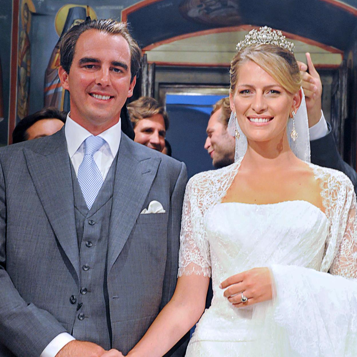 Tatiana Blatnik y Nicolás de Grecia, el día de su boda en 2010. 