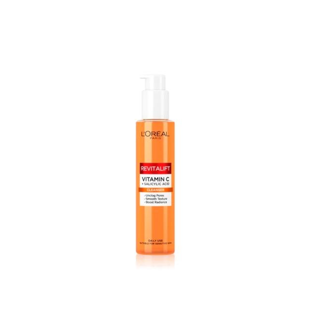 Limpiador facial Revitalift con vitamina C.