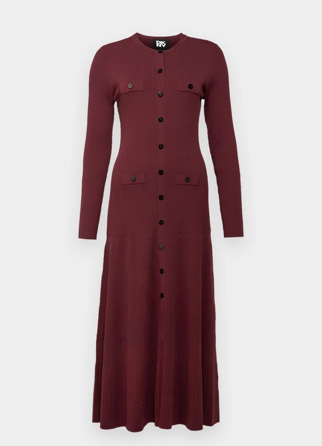 Vestido de punto de DKNY, 215,95 euros.