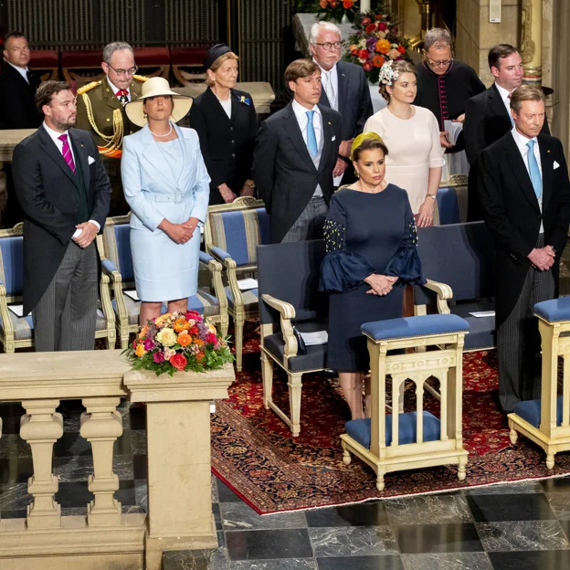 La familia gran ducal de Luxemburgo. 