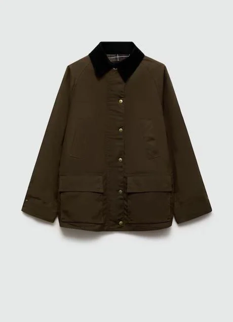 Chaqueta encerada de Mango (129 euros)