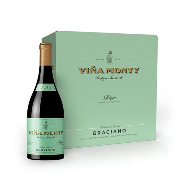 El tinto de uva graciano de Viña Monty, de Bodegas Montecillo.