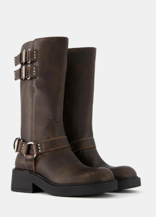 Botas de caña alta (BERSHKA)