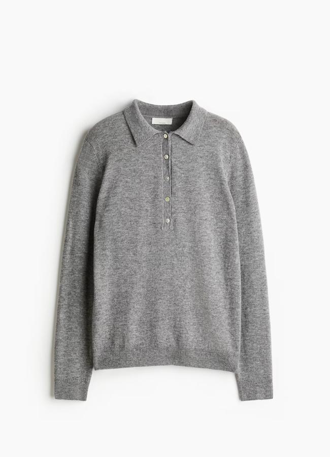 Jersey gris de H&M, 59,99 euros.