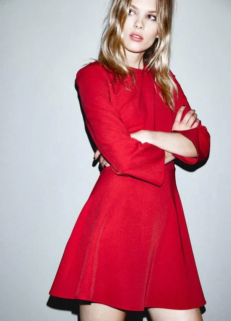 Vestido rojo de H&M (25,99 euros)