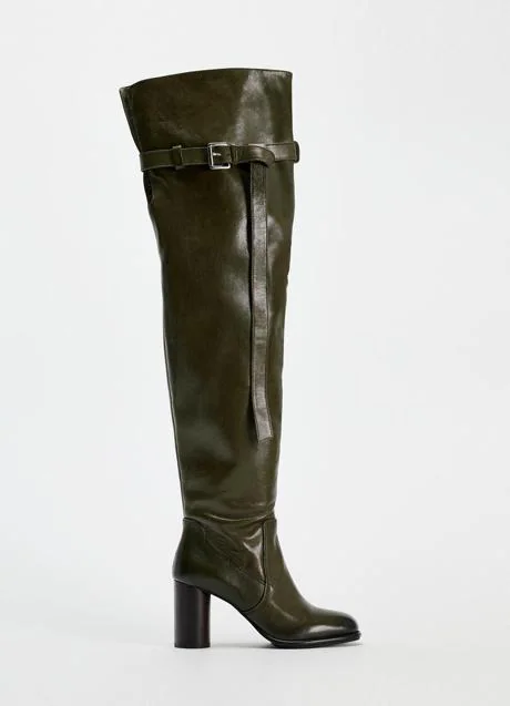 Botas altas de piel de Zara (149 euros)