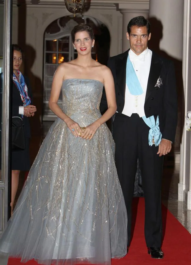 Margarita Vargas en la cena de gala de la boda de Alberto de Mónaco en 2011. / GTRES