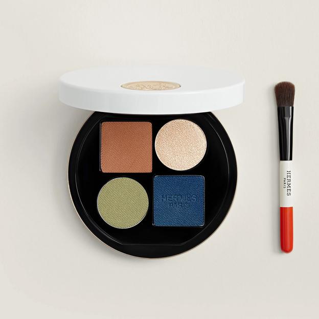 Paleta cuatro sombras de ojos Ombres Minérales de Hermès. (104 €).