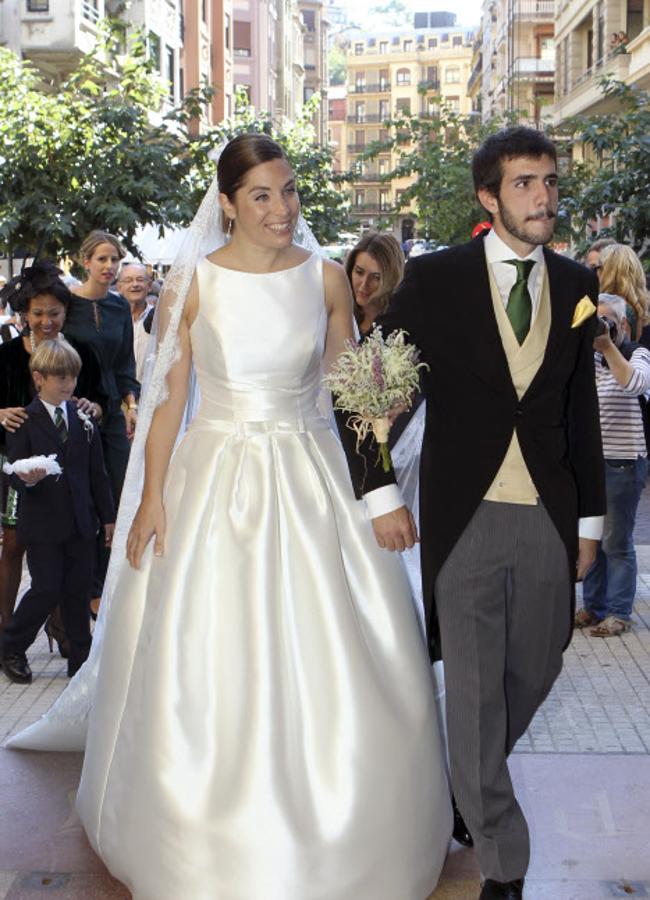 El vestido de novia de Leire Martínez (GTRES)