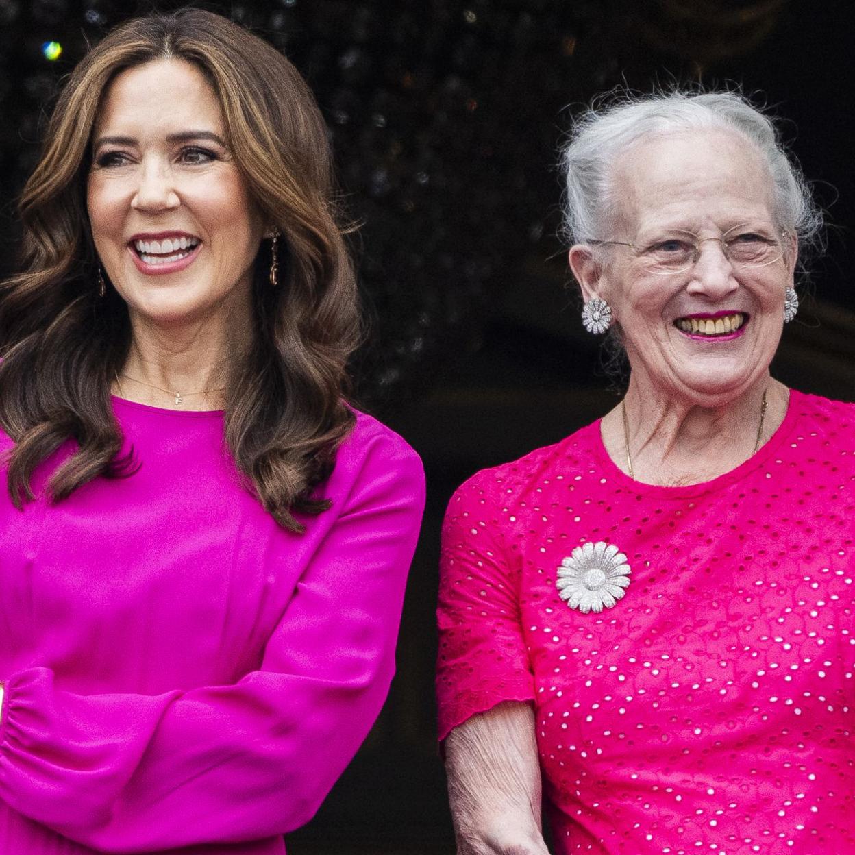 La reina Margarita junto a Mary de Dinamarca. /getty