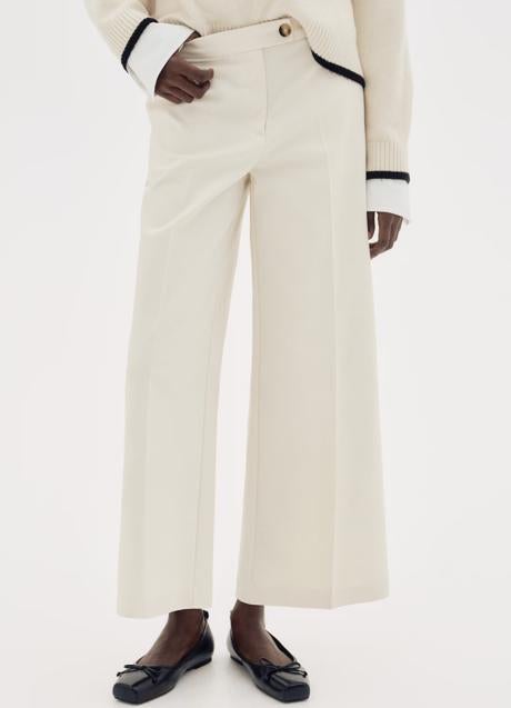 Pantalones blancos de H&M (27,99 euros)