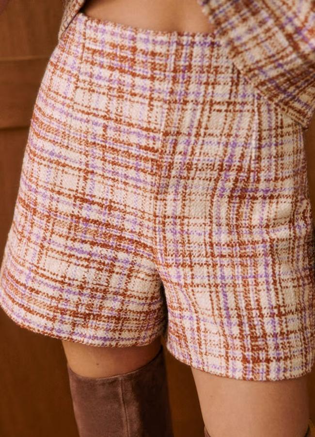 Shorts de tweed de Sézane, 105 euros.