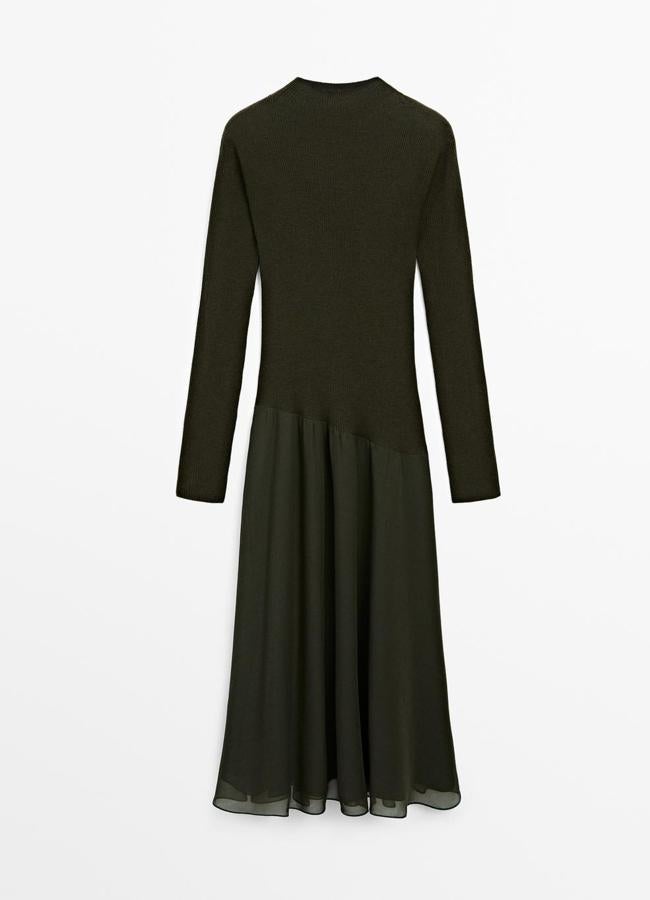 Vestido verde, 99,95 euros.